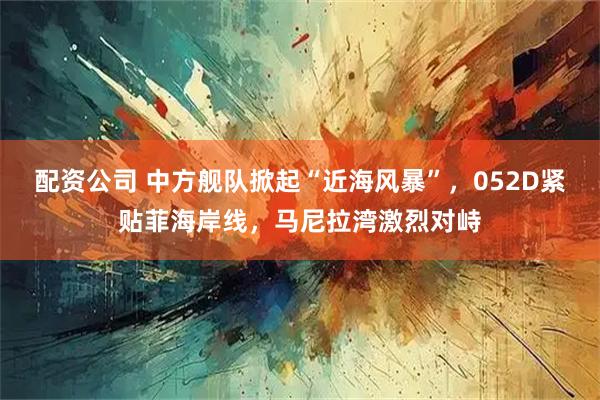 配资公司 中方舰队掀起“近海风暴”，052D紧贴菲海岸线，马尼拉湾激烈对峙